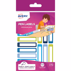 Avery RESMI30G-UK. Product colour: Blue. Green. Shape: Rounded rectangle. Adhesive type: Permanent. Width: 50 mm. Height: 10 ...
