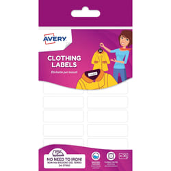 Avery ETVET36-UK self-adhesive label Rectangle Permanent White 36 pc(s