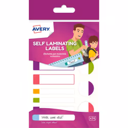 Self laminating labels are part of our new Back to School labels that are perfect for keeping busy families organised!These l ...