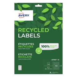 Avery LR7651-15 self-adhesive label Rectangle Permanent White 975 pc(s)