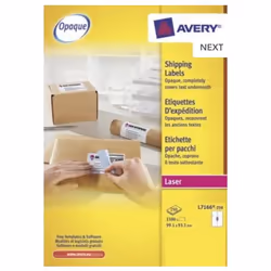 Give your parcels a professional finish by using these bright white shipping labels on all your important mail. Avery BlockOu ...