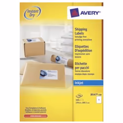 Avery J8167-100 self-adhesive label White 100 pc(s)