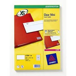 Avery L7553-25 self-adhesive label Transparent 1200 pc(s)