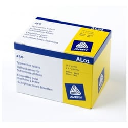 Avery AL01 addressing label White Self-adhesive label