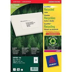 Avery QuickPEEL self-adhesive label White 1400 pc(s)