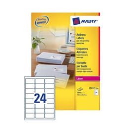 Avery L7159-250 addressing label White Self-adhesive label
