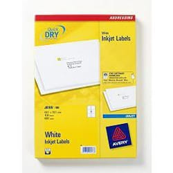 Avery Inkjet Addressing Labels White