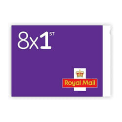 8 x 1st Class Standard Barcoded Self Adhesive Postage Stamps