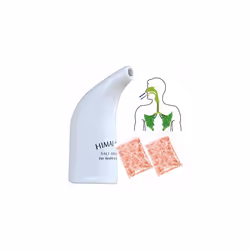 Health Original Himalayan Salt Inhaler Pipe Ceramic Filled with 100% Pure Himalayan Salt - with hygienic with 200Grm Salt Free (Pack of 1 Salt Inhaler