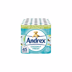 Coconut Fresh Fragrance Toilet Rolls - 45 Toilet Roll - Bulk Buy Toilet Rolls - Coconut Scented Toilet Rolls for a Fresh and ...