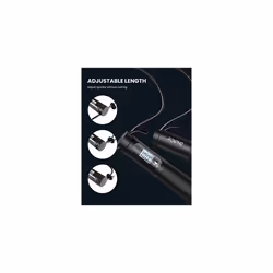 Smart Skipping Rope with Counter, Adjustable Jump Ropes for Fitness, Skip Rope with APP Data Analysis, Workout Equipment for Women Men Adult Kids,