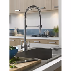 Bristan AR SNKPRO C Artisan Professional Kitchen Sink Mixer Tap with Pull Out Hose, Chrome