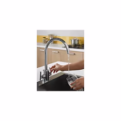 Bristan AR SNKPURE C Artisan Kitchen Sink Tap with 3in1 Operation - Instant Cold Filtered, Hot and Cold Water Supply, Chrome