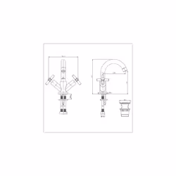 Bristan DX BAS C Decade Basin Mixer - Chrome
