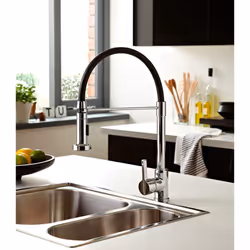 Bristan LQR PROSNK C Liquorice Professional Kitchen Sink Mixer Tap with Pull Out Hose and Spray Function, Chrome