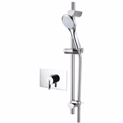 Bristan Sonique2 Recessed Shower Valve With Chrome Head & Adjustable Riser Rail
