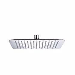 Bristan FH SLSQ02 C 250 mm Slimline Square Fixed Head - Chrome Plated, Rose