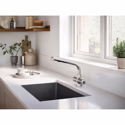 Bristan Manhatan Kitchen Sink Mixer Tap Double Lever Modern Easyfit Chrome