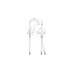 Bristan AR SNK EF C Artisan Easyfit Kitchen Sink Mixer Tap with Swivel Spout, Chrome