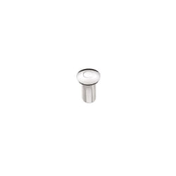 W BASIN09 C Round Push Basin Waste Unslotted C, Chrome