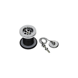 W BASIN03 C Economy Basin Waste with ABS Slotted C, Chrome, Plug and Chain