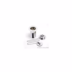 Bristan Luxury Bath Waste with Brass Plug Chrome - Bliss White