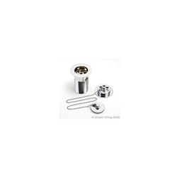 Bristan Luxury Bath Waste with Brass Plug Chrome - Bliss White