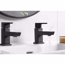 Bristan Cobalt Basin Pillar Taps Black (COB 1/2 BLK)
