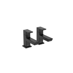 Bristan Cobalt Bath Pillar Taps Black (COB 3/4 BLK)