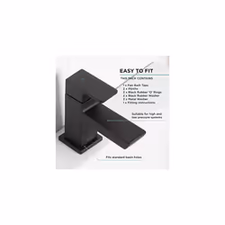 Bristan Cobalt Bath Pillar Taps Black (COB 3/4 BLK)