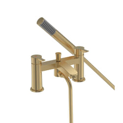 Bristan APE BSM BB Apelo 2 Hole Bath Shower Mixer, Brushed Brass