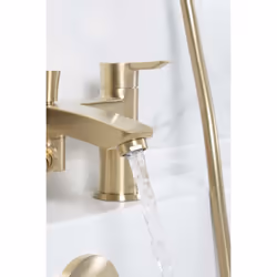 Bristan APE BSM BB Apelo 2 Hole Bath Shower Mixer, Brushed Brass