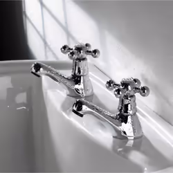 Bristan R 1/2 C Regency Basin Taps - Chrome