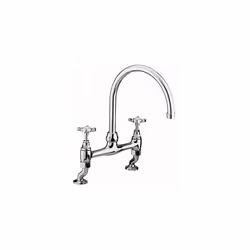Bristan N DSM C 1901 Bridge Kitchen Sink Mixer Tap with Swivel Spout, Chrome
