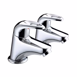 Bristan Java Bathroom Bath Pillar Taps Loop Lever Modern Chrome - J 3/4 C