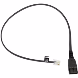 Jabra 8800-00-25, 0.5 m, QD, RJ-10, Black, Male, Male