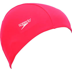 Speedo Junior Adult Polyester Swimming Cap - 6 To 14 Years - Various Colours New (2020) - Adult, Red