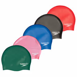 Speedo Silicone Moulded Swimming Cap Junior Kids - Navy Blue, One Size
