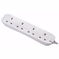 Masterplug 3m Long Extension Lead, 3 Metres, 4 Gang, 13 Amps