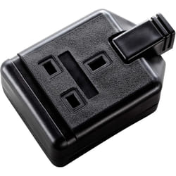 Masterplug ELS13B-01 Heavy Duty Single Socket Trailing Socket, without Plug and Cable, 13 Amp, Black