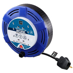 Masterplug MCT1010/4BL 10amp 4 Socket 10m Cassette Reel - Blue