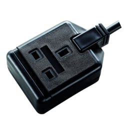 Masterplug EXS13110B 13amp 1 Socket 10m Heavy Duty Extension Lead - Black