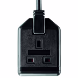 Masterplug EXS13110B 13amp 1 Socket 10m Heavy Duty Extension Lead - Black