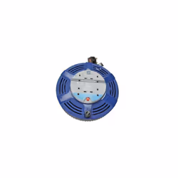 Masterplug LCT1510/4R Cassette Cable Reel 15 Metre 4 Socket Thermal Cut-Out Blue 10A 240 Volt