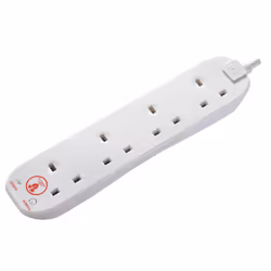Masterplug SRG44N-MP 4 Way Surge Protected Extension Lead 4m 13 Amp Fused