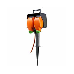 Masterplug IP54 15m 2 Gang Garden Spike Weatherproof Sockets 13A