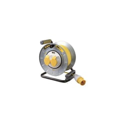 Masterplug OTMU30162LV-PX PRO XT Metal Cable Reel 30 Metre 16A 110 Volt Thermal Cut-Out