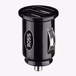 Ross USBDCC21, Auto, Cigar lighter, 5 V, Black