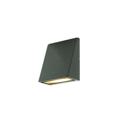 Eco Exterior Decorative Wedge LED Wall Light, 11 x 9.5 x 5.2 cm, 3 Watts, Grey Slate