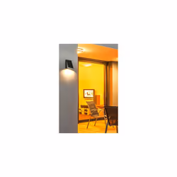 Eco Exterior Decorative Wedge LED Wall Light, 11 x 9.5 x 5.2 cm, 3 Watts, Grey Slate